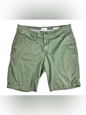Goodfellow Linden Shorts Mens 34 Green Chino Casual
